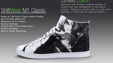 Кроссовки Shiftwear из электронной бумаги меняют внешний вид на ходу