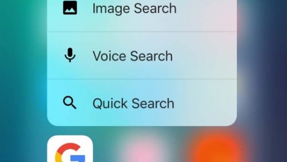 Приложение Google обзавелось поддержкой 3D Touch